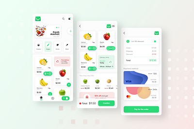 Groceries store shopping app adobe xd app checkout delivery design grocery interaction shop shopping shopping bag store