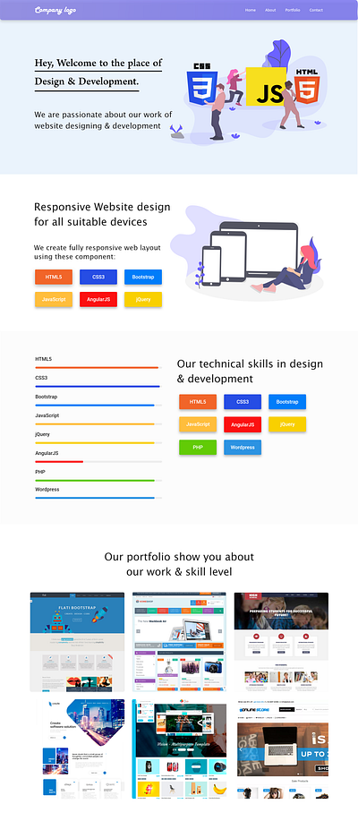 Website Layout design ui ux web website