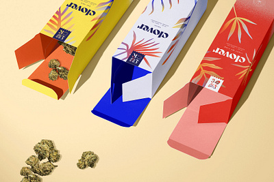 Clover Cannabis Co. brand design brand identity branding cannabis branding cannabis packaging identity design logo logotype packaging packaging design product recreation