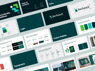 Backpack Brand Identity b2b brand guide brand identity branding design logo mockups saas strategy ui