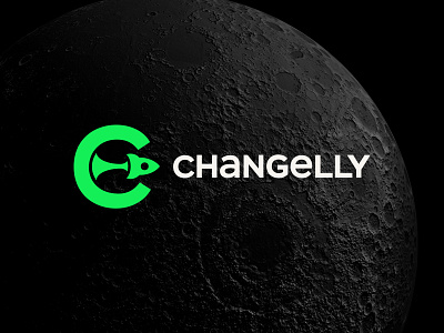 Changelly — Redesign bitcoin blockchain crypto digital exchange logo rocket space