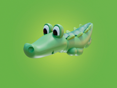 Alligator Pet Toy 3d 3dprint alligator animal blender blender3d cute cute animal design pet pets toy