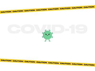 COVID-19 virus caution character coronavirus covid19 cute design germ green illustration minimal virus