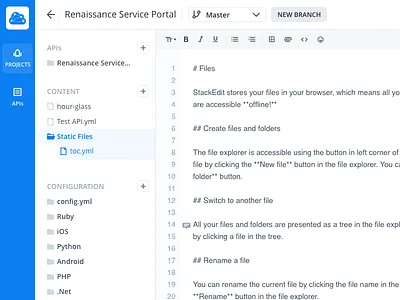 Navigation -Developer Portal Editor api api docs customizable developer docs editor experience ui ux