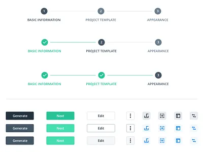 Button states buttons design states ui ux wizard