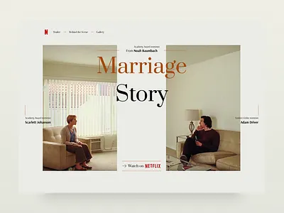 Daily UI 001: Film landing page design flat ui ux web