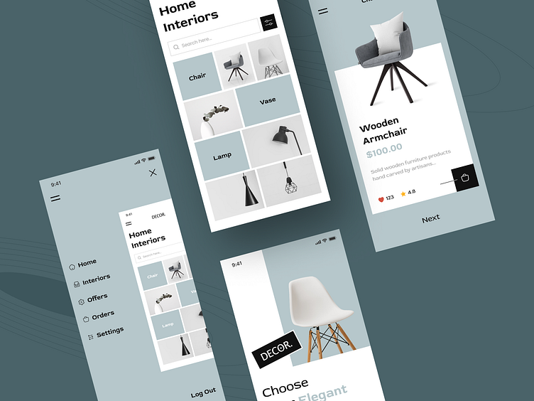 Home Decor App Design by MindInventory UI/UX for MindInventory on Dribbble