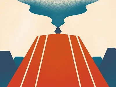 Go Home bold minimal minimalism minimalist poster print print design procreate red