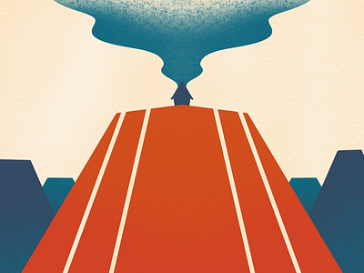 Go Home bold minimal minimalism minimalist poster print print design procreate red