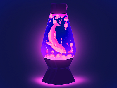 Lava Lamp artist blue branding brushes colorful design game art graffiti illustration lavalamp lighting photoshop posters purple purple gradient scene vibrant vibrant colors whale