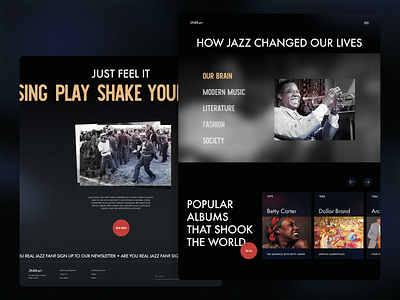 Jazz Magazine Web Design by tubik UX for tubik on Dribbble