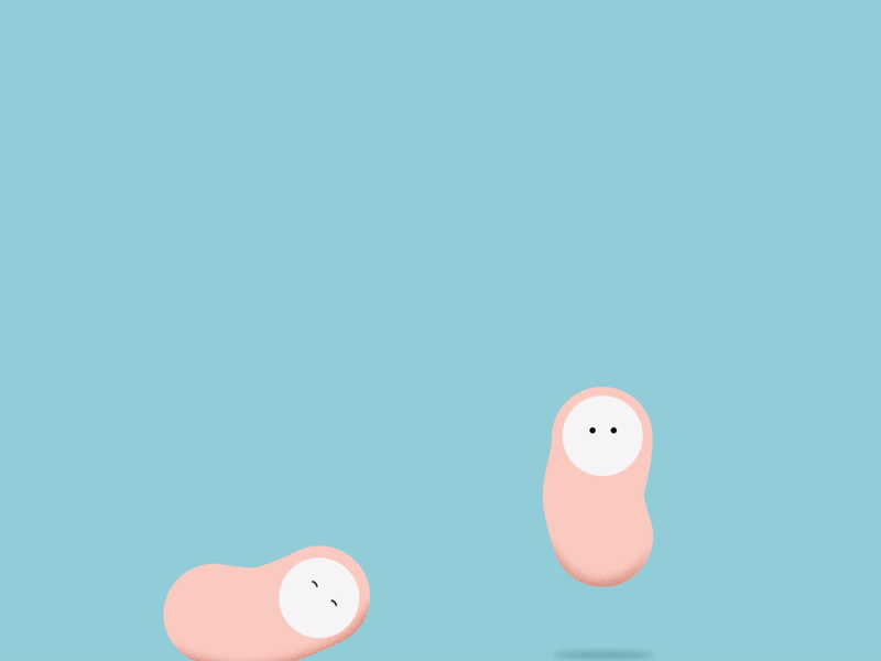 Flat Jumping Worm after effects animation animation 2d black and white blue brand brand design flat icon instagram instagram banner instagram post instagram stories minimal red scatter vector worm wormix