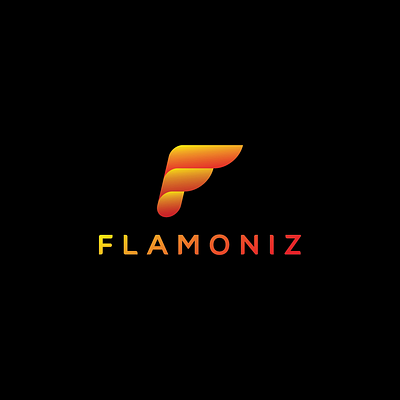 Flame and Flamoniz branding design flat illustration logo minimal typography vector