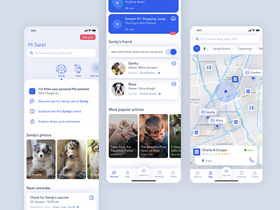 Pet-assistant | iOS App app design design system interactiondesign ios ixd pet product design sketch ui ux