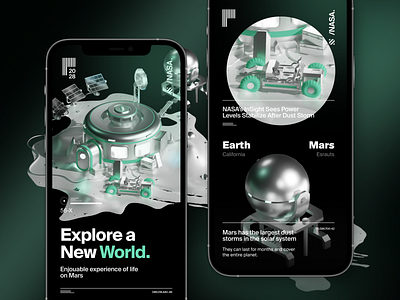 Space Travel App Concept appconcept astronaut boardingpass darkmode earth galaxy iss journey mars mobileapp nasa space spaceapp tickettomars ui ux