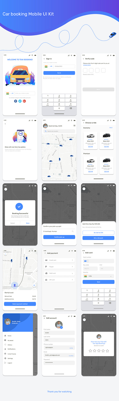 Car-booking-app app app design booking booking app interaction interaction design interactive design mobile taxi taxi app taxi booking app uikit