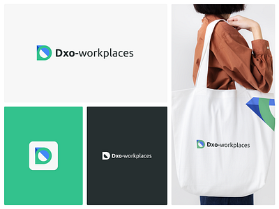 Dxo-workplaces Logo app icon brand brand identity branding design flat logo graphic design icon identity illustration letter logo logo logo design logo mark logos logotype modern logo symbol tech logo visual identity