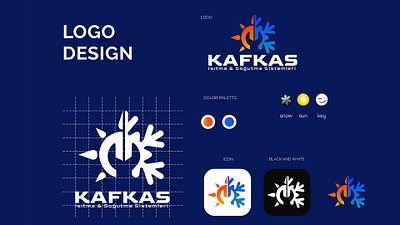 Kafkas Heating Cooling Systems Logo Design. design illustration logo logo designer logodesign logos logotype