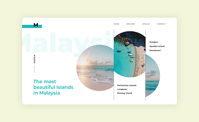 Daily Ui Challenge #149 Travel Destination challenge daily dailyui design destination islands landing page design malaysia travel trip ui web webdesign