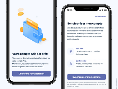 Bank app Design - Aria app bank illustration iphone x lottie lottiefiles mobile app ui