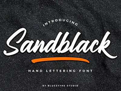 Sandblack - Hand Lettering Font branding design font font design illustration lettering logo type typography