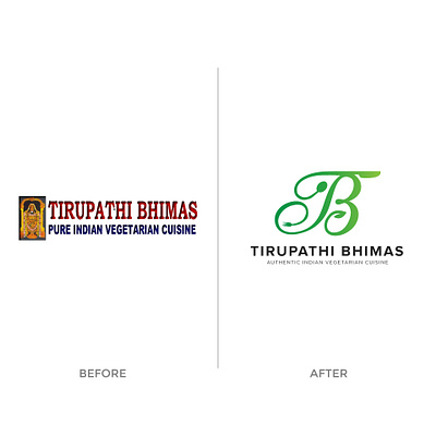 Tirupathi Bhimas New Logo branding design flat icon illustration illustrator logo logos logoshape typography