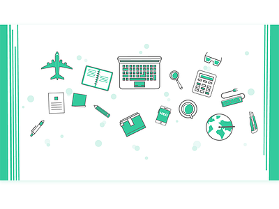办公 design illustration ui