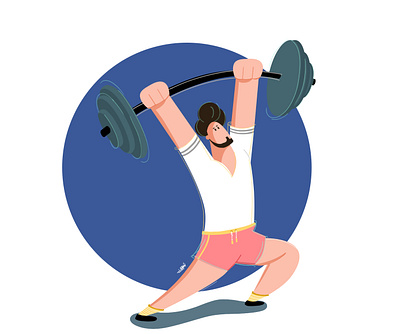 fitness animation art character character design fitness illustration sport sports design