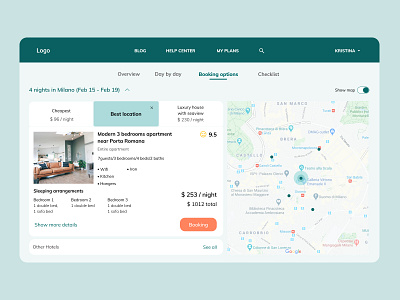 Travel planer booking hotel planer travel ui ux web design website