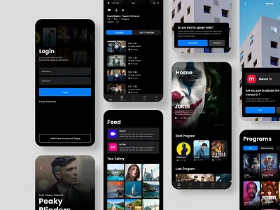Tv App app design tv app ui ui ux uidesign uiux xd