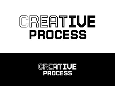 Creative Process - Runner up Logo branding creative creative process design fade graphic graphic design identity inline logo podcast process sports sports design type typography