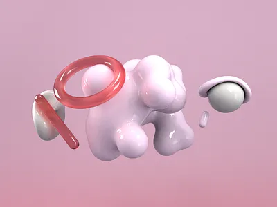 Illustration 3d 3d abstract c4d cgi cinema4d illlustration render shapes still life