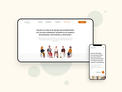 Socaire Psicología® branding design digital minimal mobile ui typography ui ux web web design