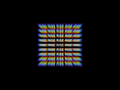 RISE 2danimation 3d c4d kinetic kinetic typography kinetictype motion typogaphy