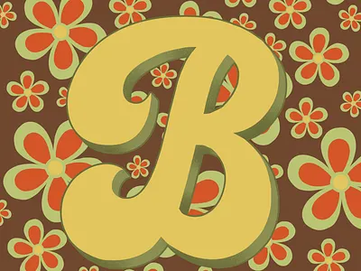 36days of Type B 36daysoftype 70sdesign 70sscript graphic designer hand lettering illustration illustrator lettering typography