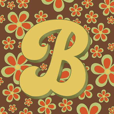 36days of Type B 36daysoftype 70sdesign 70sscript graphic designer hand lettering illustration illustrator lettering typography