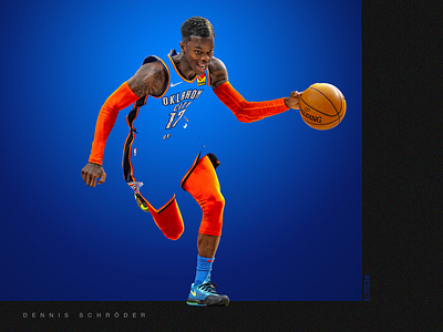 „COLOR BOUND“ Dennis Schröder artwork chrispaul dennisschroeder dennisschröder okcthunderedits oklahomadesigns oklahomaedits oklahomathunder oklahomatradingcarddesigns