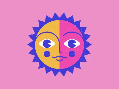 Sunday Doodle Boi cartoon character face illustration sun sunday sunny sunset sunshine texture vector