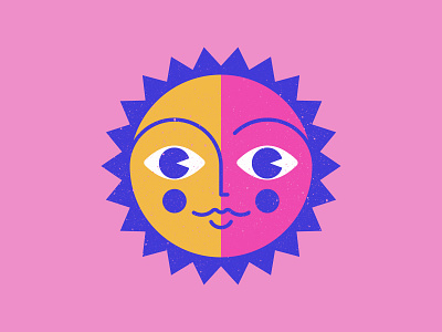 Sunday Doodle Boi cartoon character face illustration sun sunday sunny sunset sunshine texture vector