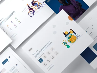 Client onboarding process for an investment website illustation investment onboarding ui pensions