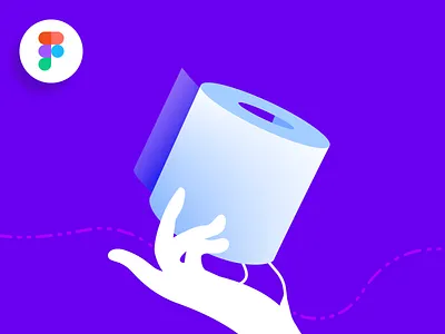 Don't panic art coronavirus design figma flat free freebie illustration paper sad svg toilet paper vector virus