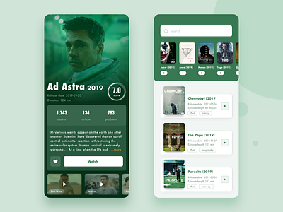 Movie app ai app china design sketch ui ux