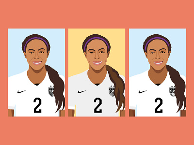 Sydney Leroux Sketches illustrations illustrator sketch soccer sports usa uswnt womens soccer