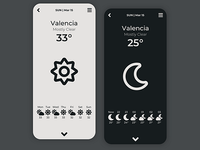 DailyUI 037 - Weather app challenge dailyui dailyui037 dashboard design ios minimalist mobile ui ux weather