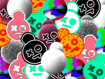 stickers Moo character character art character design design character designerdianak illustration