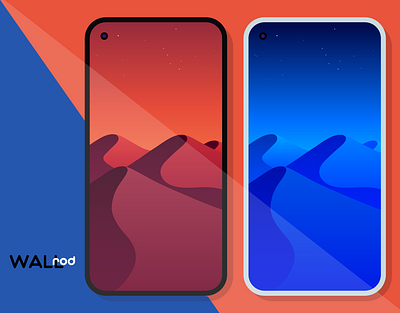 WallRod Update android android app app desert design developer dribbble flat gradient graphic design graphic art graphicdesign illustrator iphone landscape landscape illustration minimal playstore wallpapers