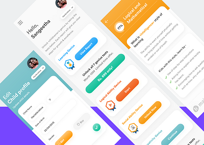 Children Learning Report app assessment child app children clearn game learning learning app learning management system minimal modern report ui uxdesign