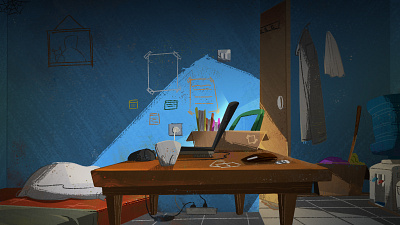 My Room animation background cartoon disney disneybackground environment illustration illustrations room