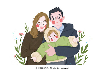 全家福哈哈哈哈 design design draw illustration illustration app typography ui
