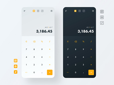 Calculator Concept adobe xd app calculator calculator ui concept daily ui dailyui design interface madewithadobexd ui